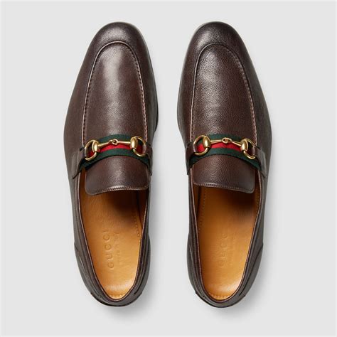 gucci brown loafers|brown gucci loafers men's.